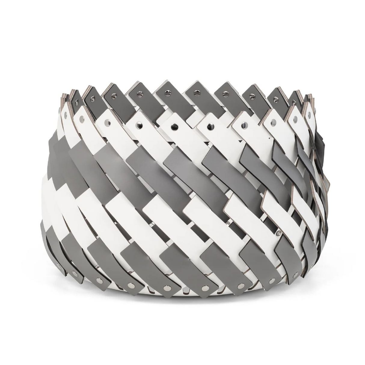 Bicolor Leather Basket | Pinetti Almeria | OROA.com