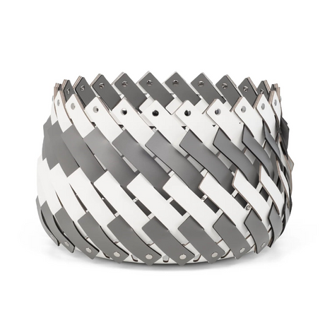Bicolor Leather Basket | Pinetti Almeria | OROA.com