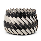 Bicolor Leather Basket | Pinetti Almeria | OROA.com