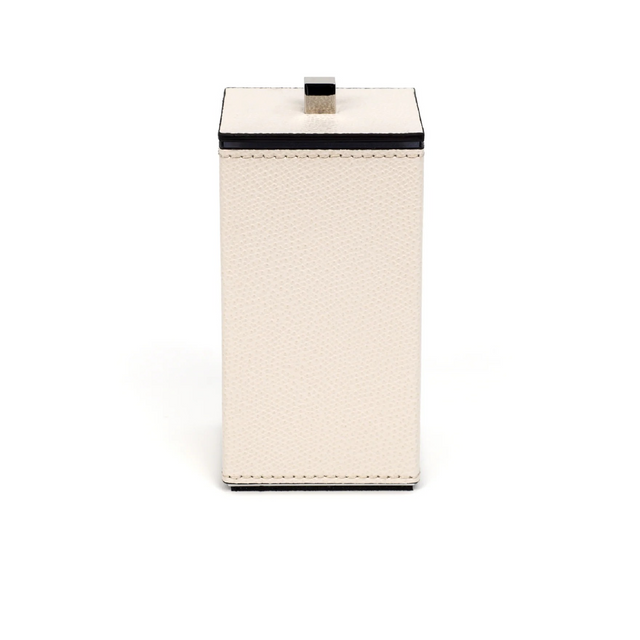 Leather Square Cotton Pad Holder | Pinetti Poseidon | OROA.com