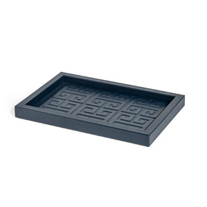 Embossed Leather Rectangular Tray | Pinetti Canton | OROA.com