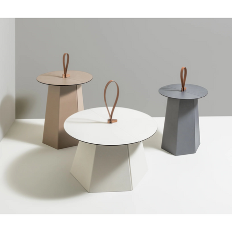 Hexagonal Leather Folding Table | Pinetti Aile | OROA.com