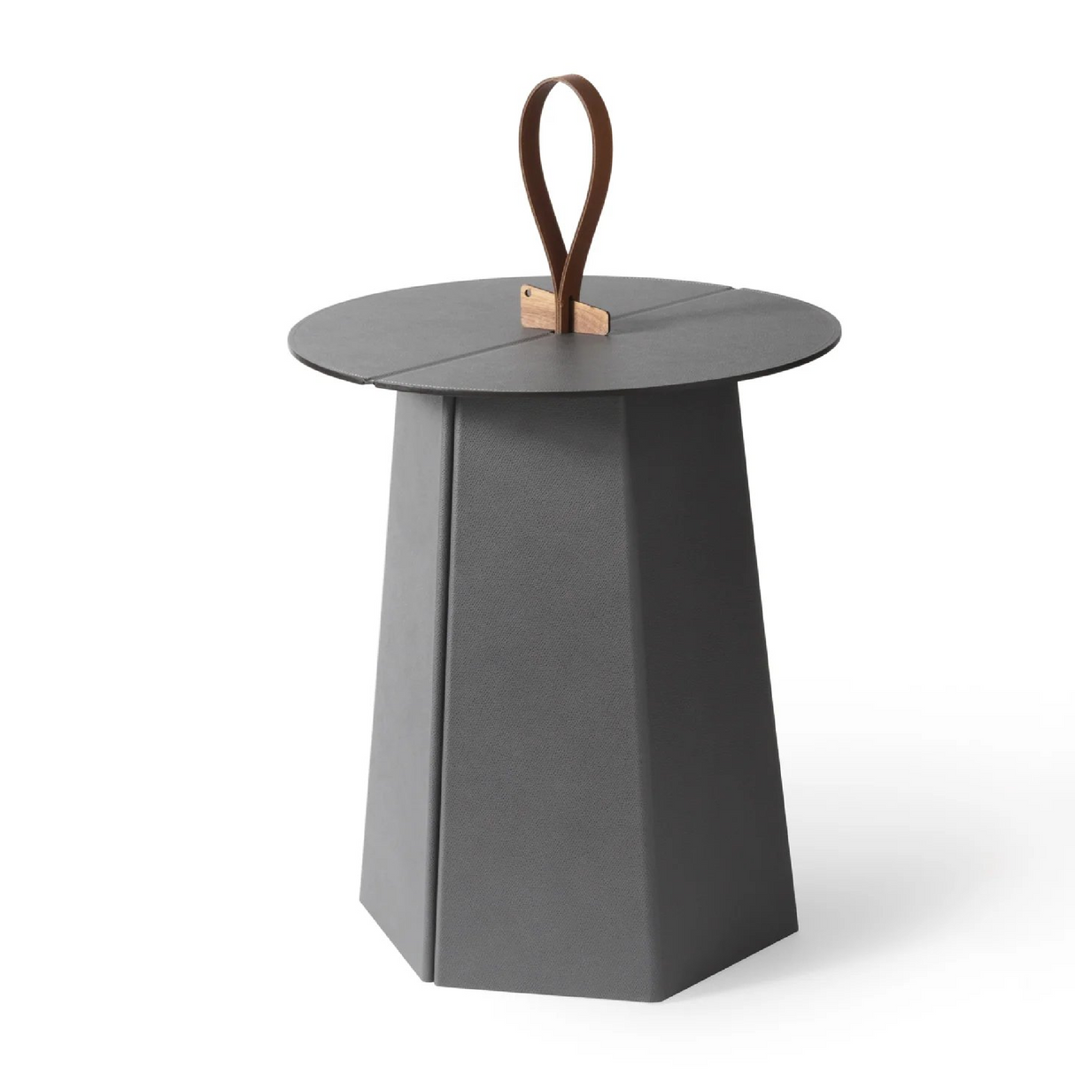 Hexagonal Leather Folding Table | Pinetti Aile | OROA.com