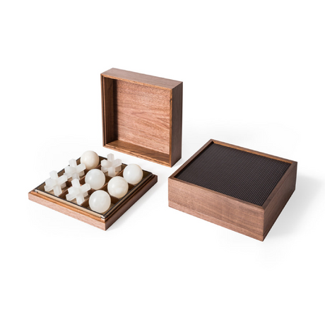 Alabaster Board Game | Pinetti Tic Tac Toe | OROA.com