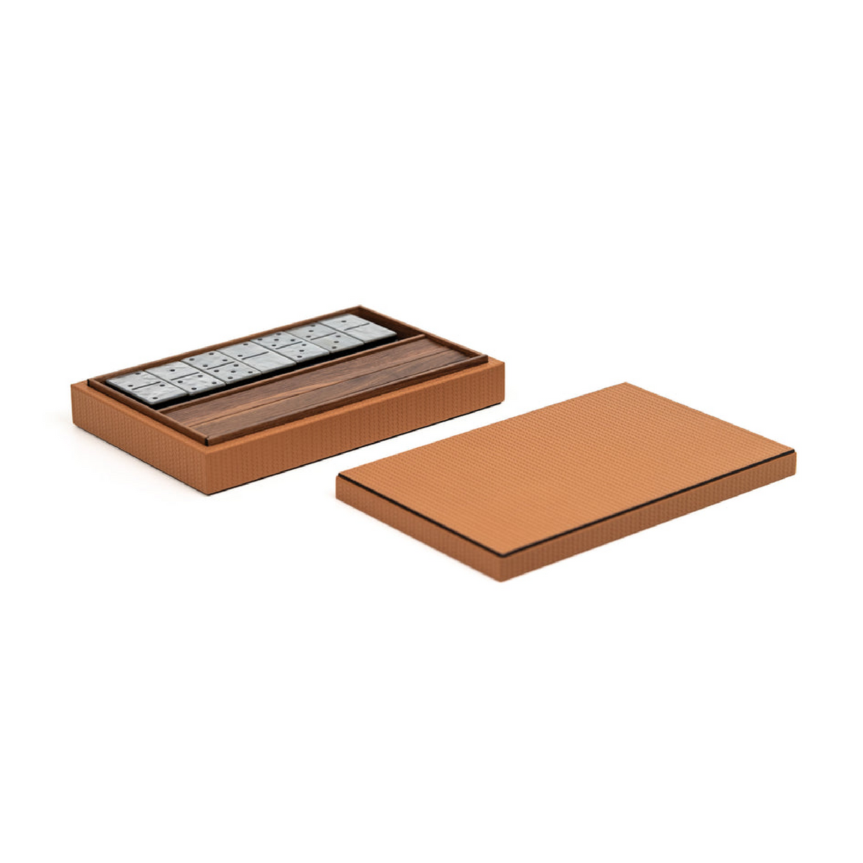 Leather Box Board Game | Pinetti Dominoes | OROA.com