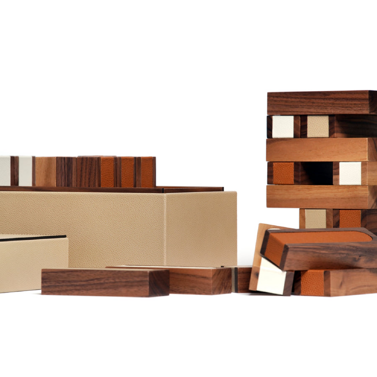 Italian Leather Covered Game Board | Pinetti | OROA.com