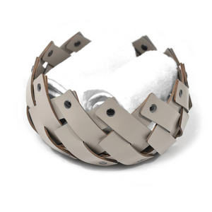 Woven Leather Strips Emptyy Pocket | Pinetti Almeria | OROA.com