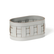 Braided Leather Washcloth Holder | Pinetti Demetra | OROA.com