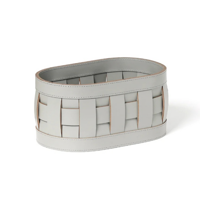 Braided Leather Washcloth Holder | Pinetti Demetra | OROA.com