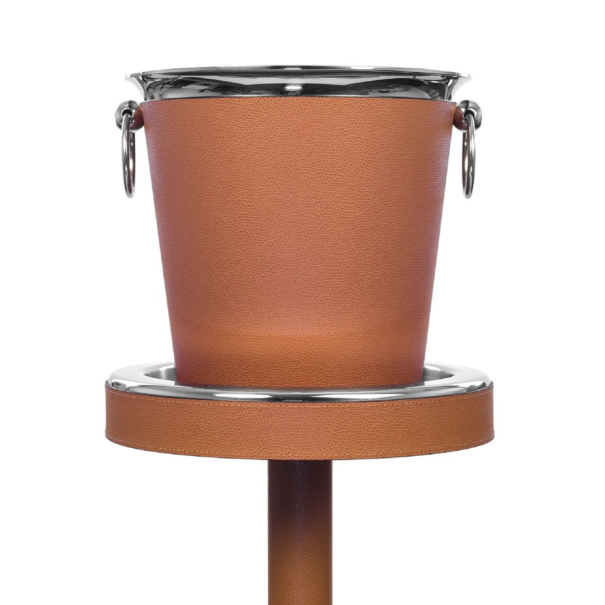 Leather Sleeve Steel Champagne Bucket | Pinetti | OROA.com