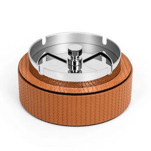 Leather Covered Revolving Ashtray | Pinetti Vento | OROA.com
