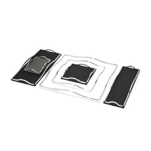 Calf Leather Modern Tray | Pinetti Wave | OROA.com