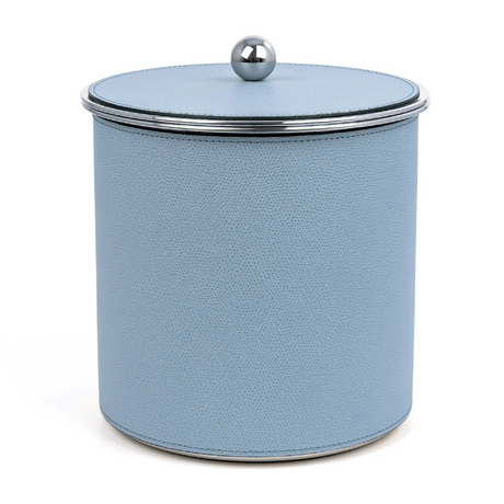 Cylindrical Leather Covered Ice Bucket | Pinetti Axel | OROA.com