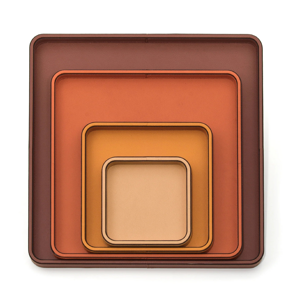 Square Leather Covered Tray | Pinetti Jane | OROA.com