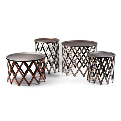 Bronzed Plate Folding Table | Pinetti Safari | OROA.com