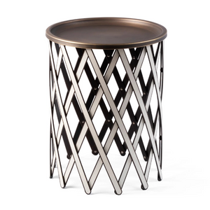 Bronzed Plate Folding Table | Pinetti Safari | OROA.com