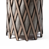 Leather Covered Foldable Laundry Basket | Pinetti Safari | OROA.com