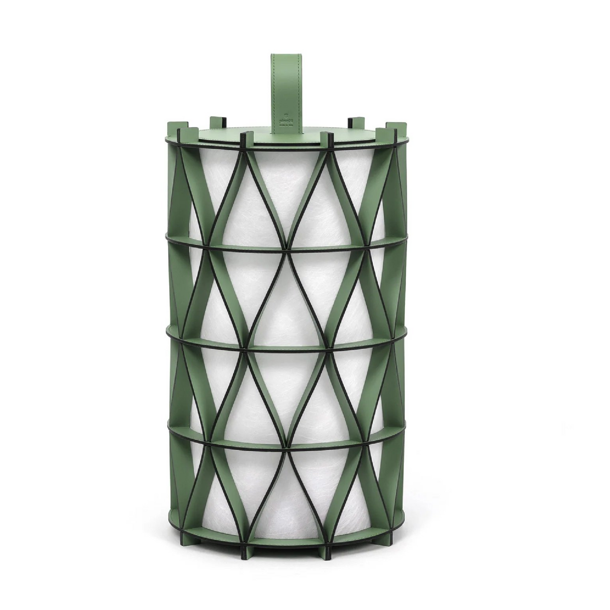 Cylindrical Leather Outdoor Lantern | Pinetti Arena | OROA.com