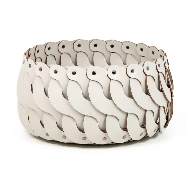 Leather Weave Outdoor Basket S | Pinetti Alicante | OROA.com