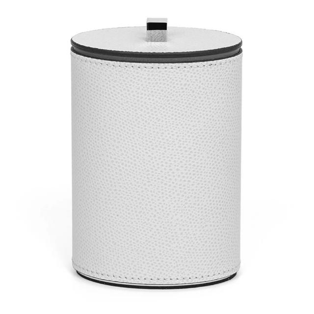 Oval Leather Cotton Pad Holder | Pinetti Poseidon | OROA.com