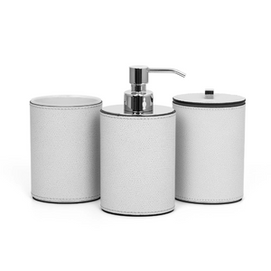 Oval Leather Cotton Pad Holder | Pinetti Poseidon | OROA.com