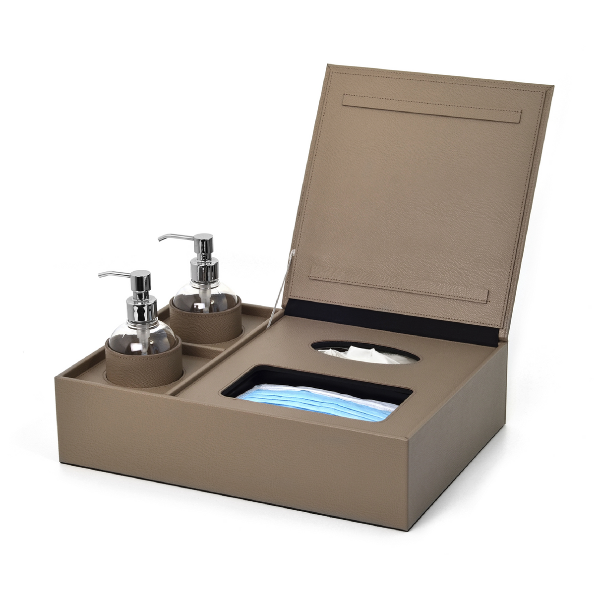 Leather Covered Sanitizing Set | Pinetti Igea | OROA.com
