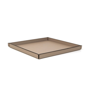 Square Leather Tray | Pinetti Leslie | OROA.com