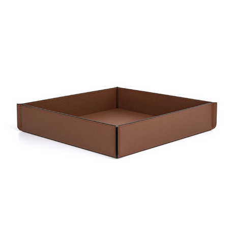 Square Leather Valet Tray | Pinetti Leslie | OROA.com
