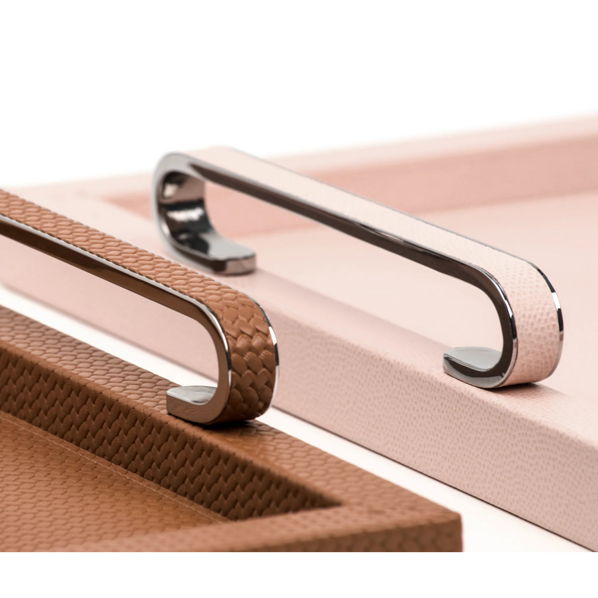 Leather Covered Wooden Tray | Pinetti Foscari | OROA.com