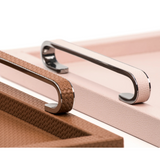 Leather Covered Wooden Tray | Pinetti Foscari | OROA.com