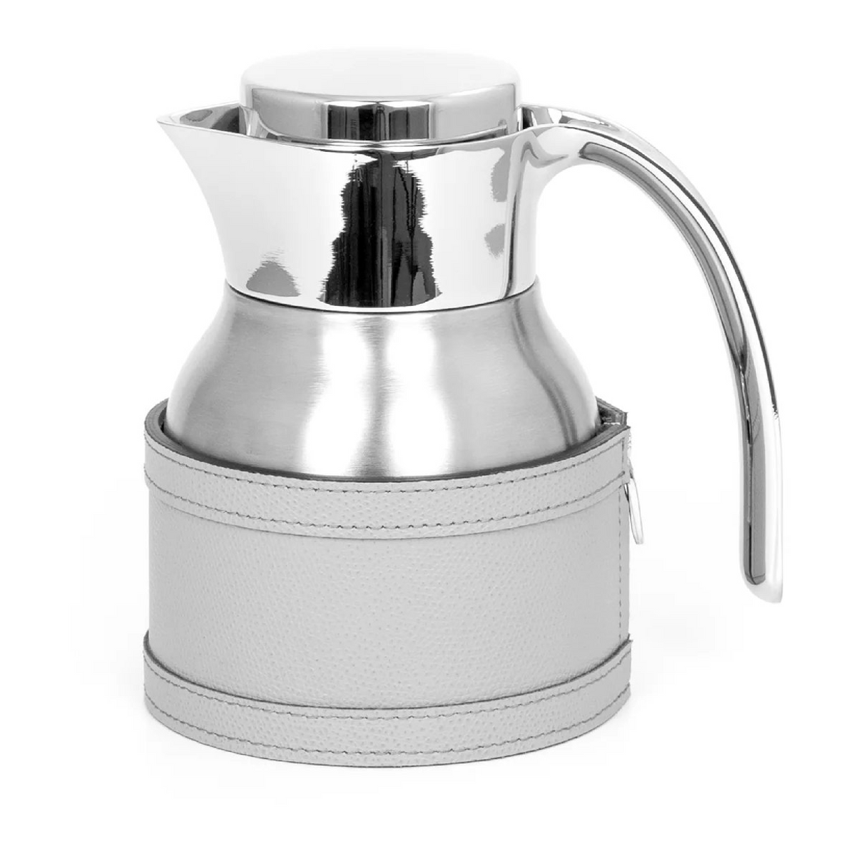 Stainless Steel Leather Thermal Carafe | Pinetti Cindy | OROA.com