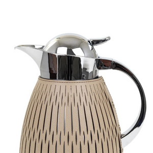 Leather Covered Steel Thermal Carafe | Pinetti Rose | OROA.com