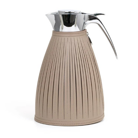 Leather Covered Thermal Carafe | Pinetti Wendy | OROA.com