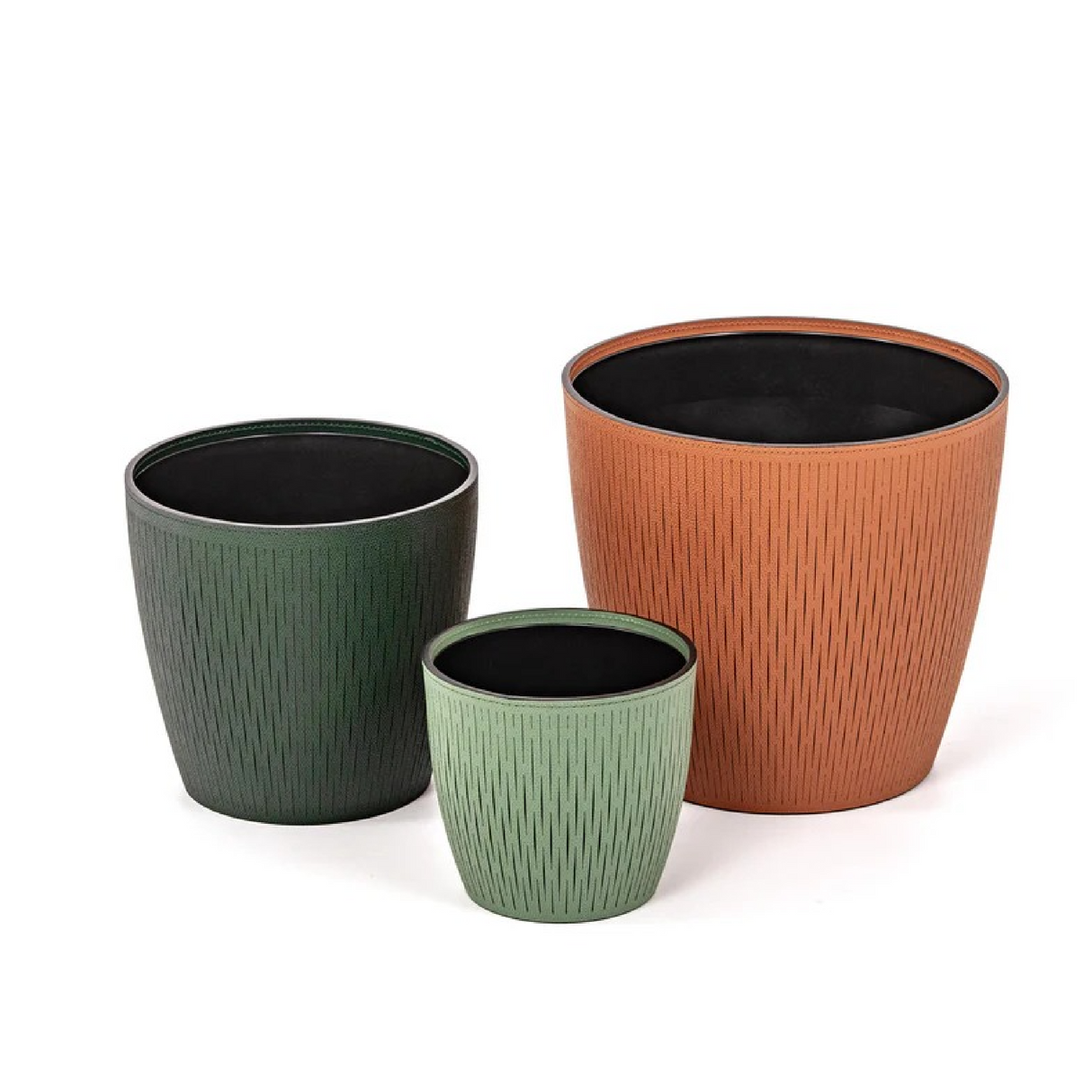 Leather Covered Vase | Pinetti Silvy | OROA.com