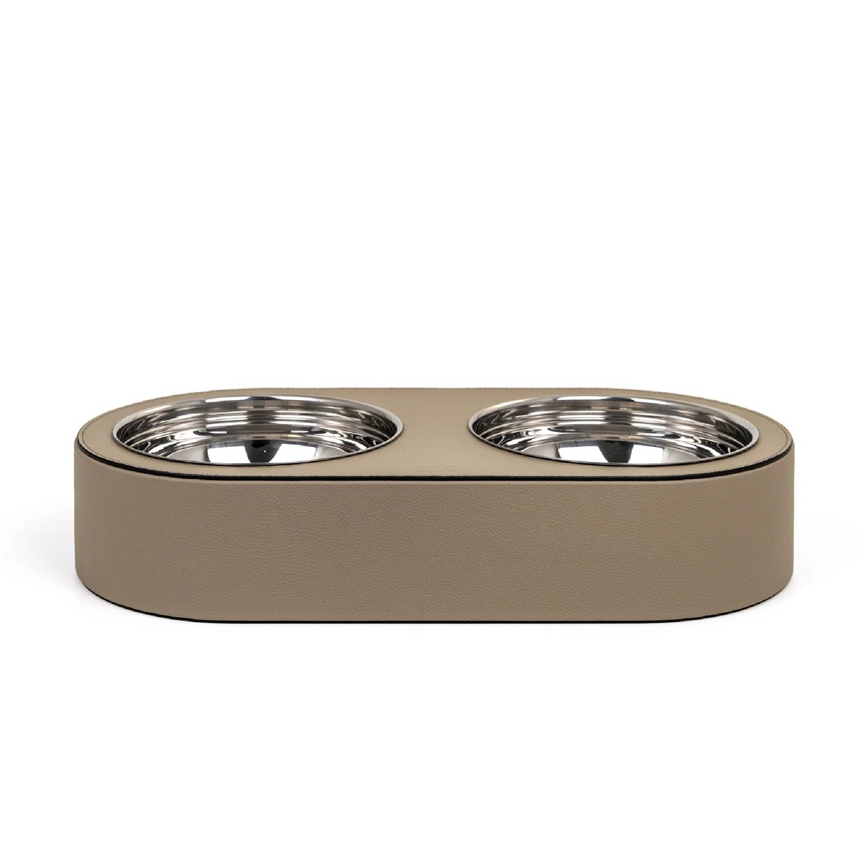 Leather Covered Pet Bowl | Pinetti | OROA.com