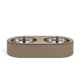 Leather Covered Pet Bowl | Pinetti | OROA.com
