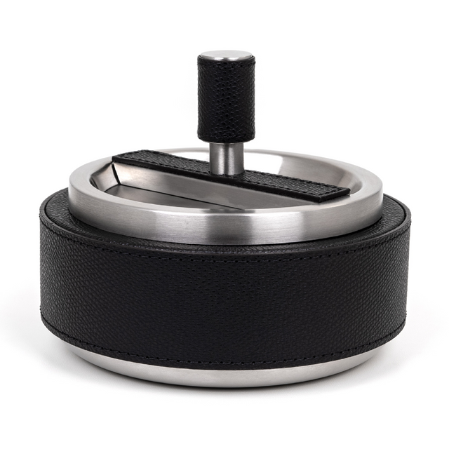 Stainless Steel Round Ashtray | Pinetti Giro | OROA.com