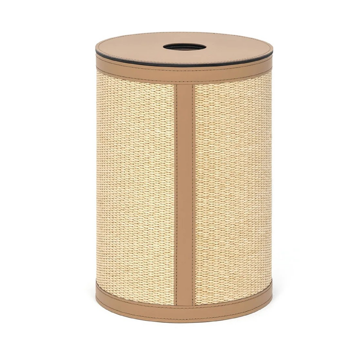 Cylindrical Straw Paper Bin | Pinetti Aurora | OROA.com