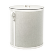 Cotton Finished Leather Round Basket | Pinetti Penelope | OROA.com