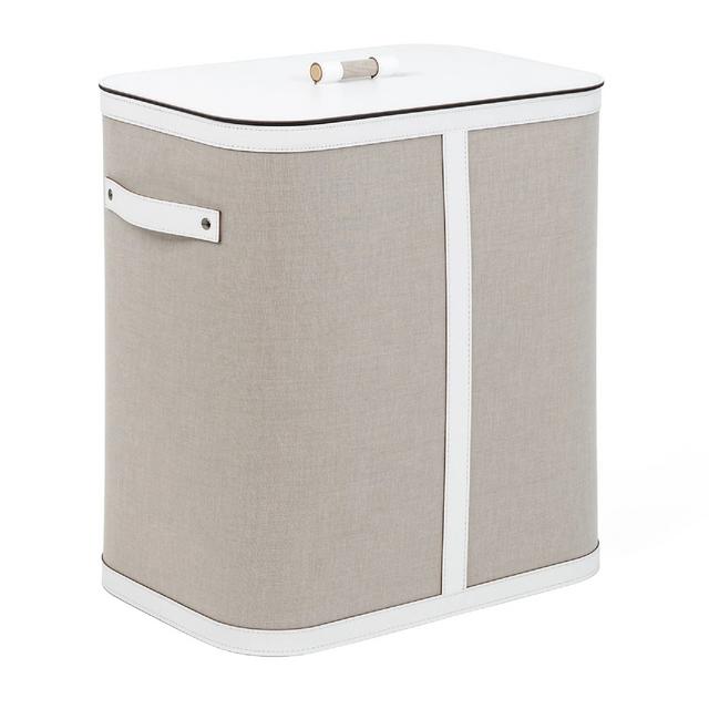 Leather Rectangular Basket | Pinetti Penelope | OROA.com