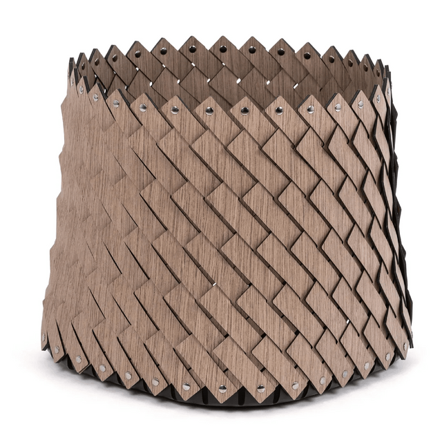 Wood Weave Square Basket | Pinetti Sestriere | Italianfuniture.com