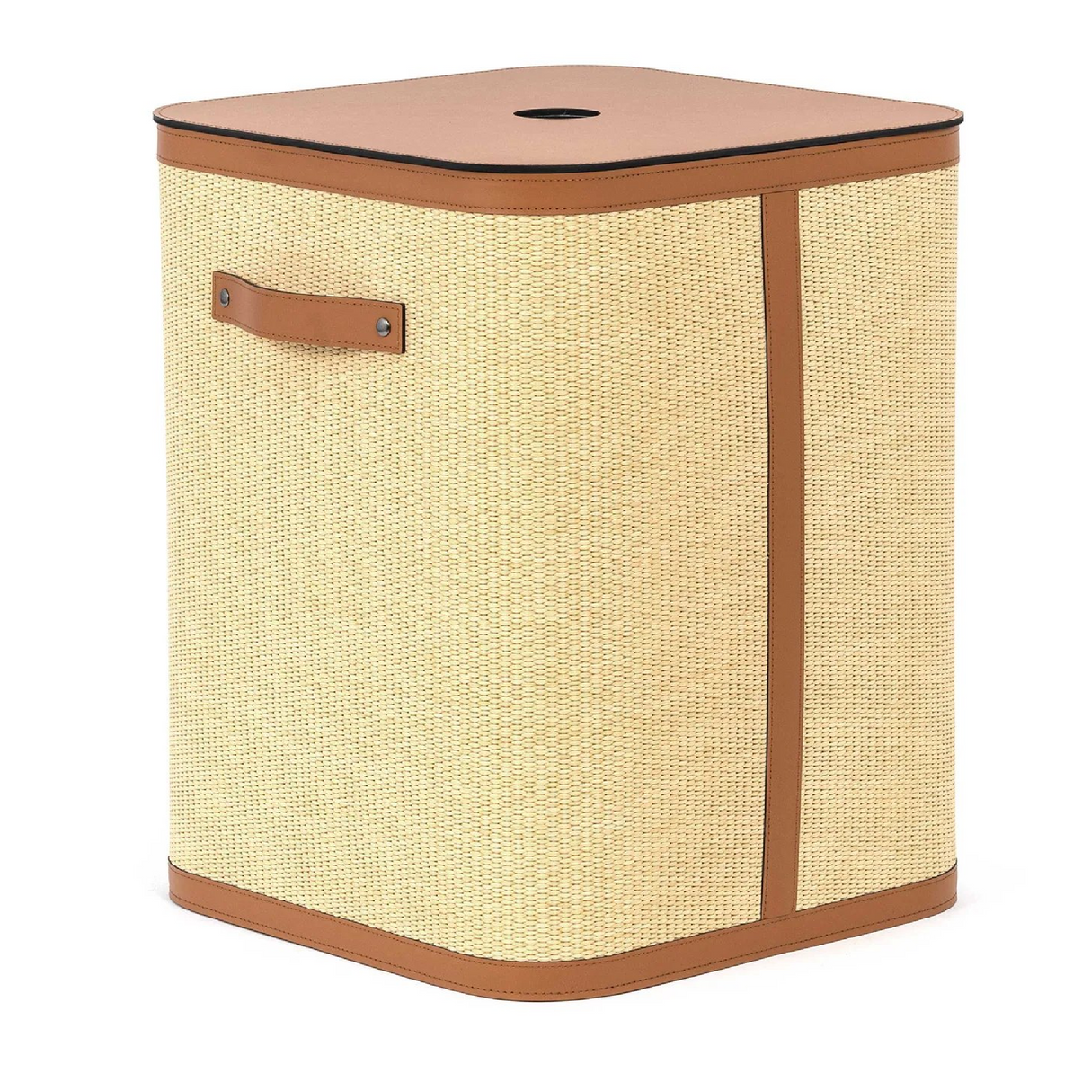 Straw Square Laundry Basket | Pinetti Aurora | Italianfuniture.com
