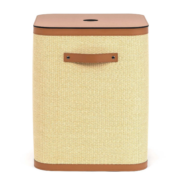 Straw Square Laundry Basket | Pinetti Aurora | Italianfuniture.com