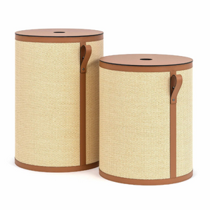 Straw Round Laundry Basket | Pinetti Aurora | OROA.com