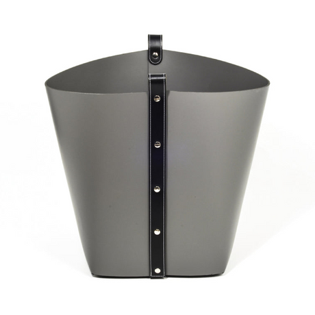 Flared Leather Basket | Pinetti Ovo | OROA.com