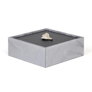 Leather Lidded Square Box S | Pinetti Bea | OROA.com