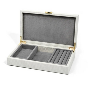 Leather Wrapped Jewelry Box | Pinetti Prestige | OROA.com