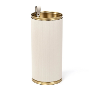 Cylindrical Leather Umbrella Stand | Pinetti | Italianfuniture.com