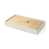 Calfskin Leather Rectangular Box | Pinetti Iside | OROA.com