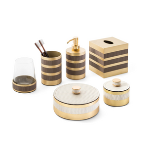 Leather Strips Soap Dispenser | Pinetti Saturno | OROA.com